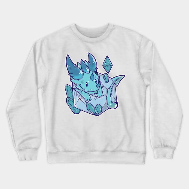 Baby Ice Dragon Crewneck Sweatshirt by MimicGaming